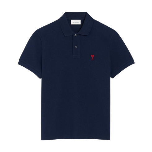 Polo Bleu Marine Ami de Coeur en Coton