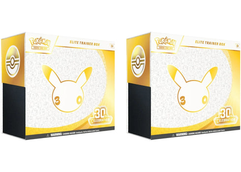 2026 Pokémon Mega Evolution 30th Celebration Elite Trainer Box 2x Lot
