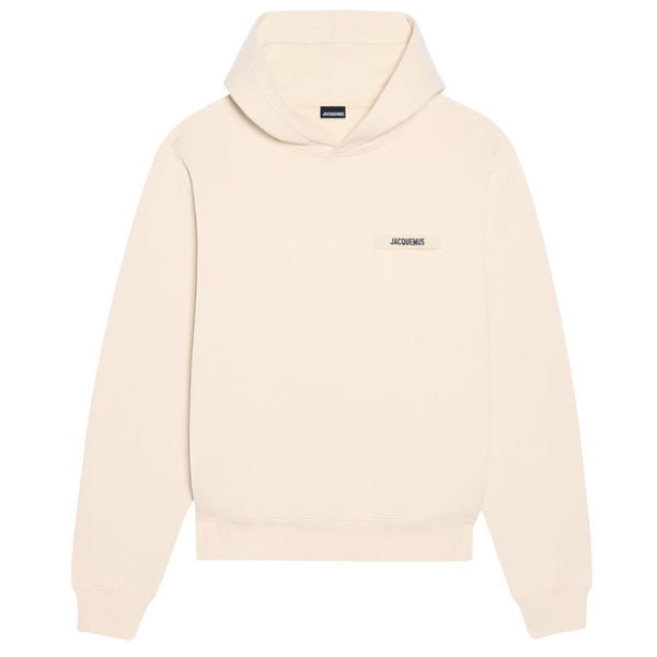 Le Hoodie Gros Grain Jacquemus Cream