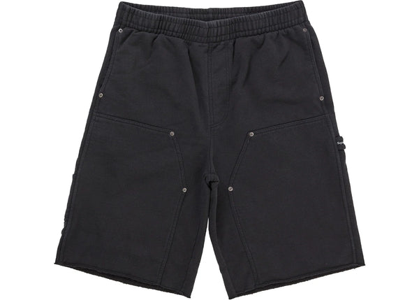 Supreme Double Knee Painter Sweatshort Black