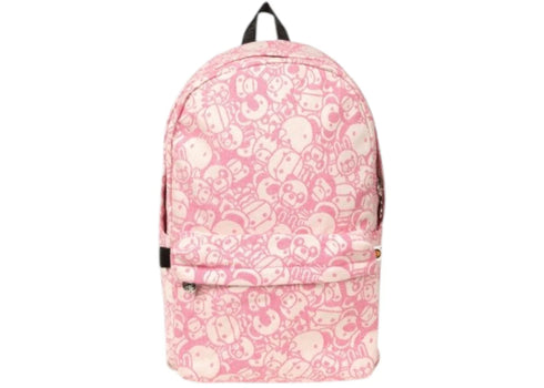BAPE Baby Milo & Friends Large Backpack Pale Pink