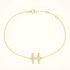 14K Gold Custom Initial Bracelet