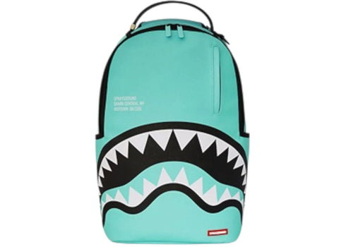 Sprayground Shark Central Aqua DLXSV Backpack Blue