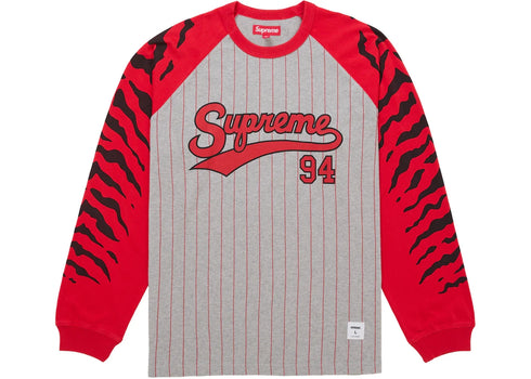 Supreme Tiger Raglan L/S Top Grey
