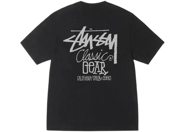 Stussy Classic Gear Pigment Dyed Tee Black
