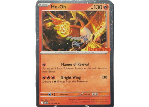 Ho-Oh 2026 Pokémon Mega Evolution Chaos Rising Ho-Oh Gamestop Stamped Promo Card (English) 010/086 Ungraded