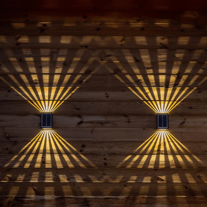 ☀️ LED solar wandlampen voor buiten, waterdicht