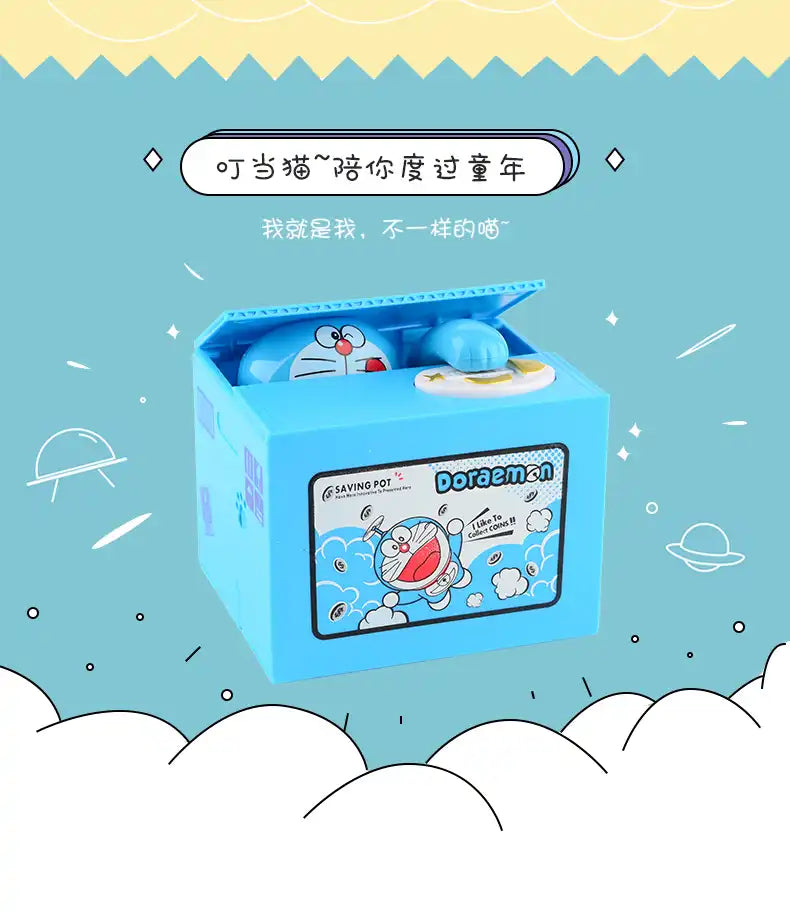 WEIQUEEN Doraemon piggy bank Kids piggy bank Cute piggy bank gift Valentine's Day gift