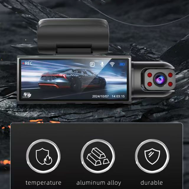 360° Panorama Dash Cam – HD Inside & Outside Recording