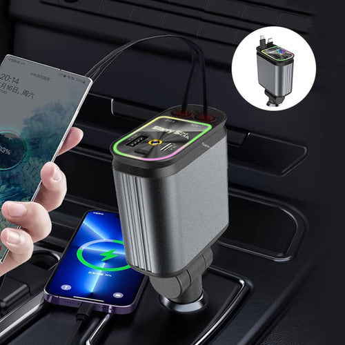 Auto-Ladegerät mit ausziehbarem Kabel