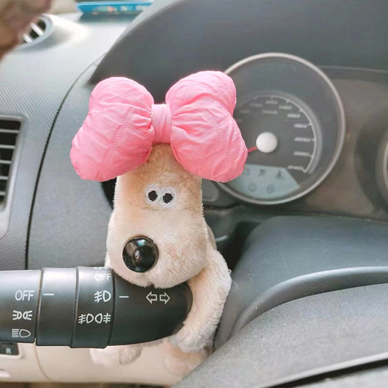 Schattige Decoratiehond Auto