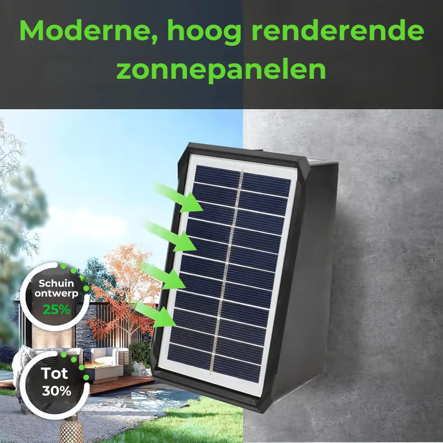 ☀️ LED solar wandlampen voor buiten, waterdicht