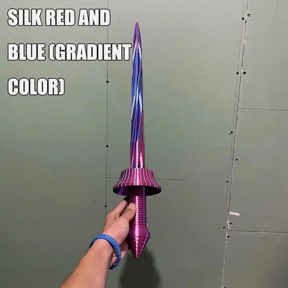 3D Printed Tellscopic Sword Gravity Jump Small Radish Knife Creative Mini Decompression Toy Funny Carrot Knifes Model For Kids Birthday Gift toys - MEACAOFG