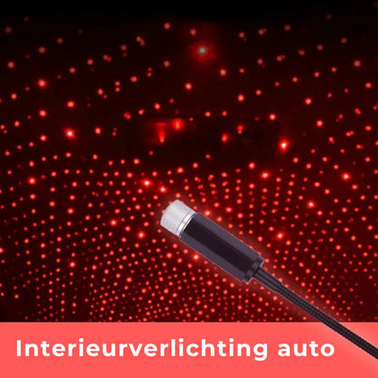 USB Projectielampje Auto Sfeerverlichting