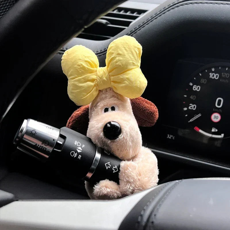 Schattige Decoratiehond Auto