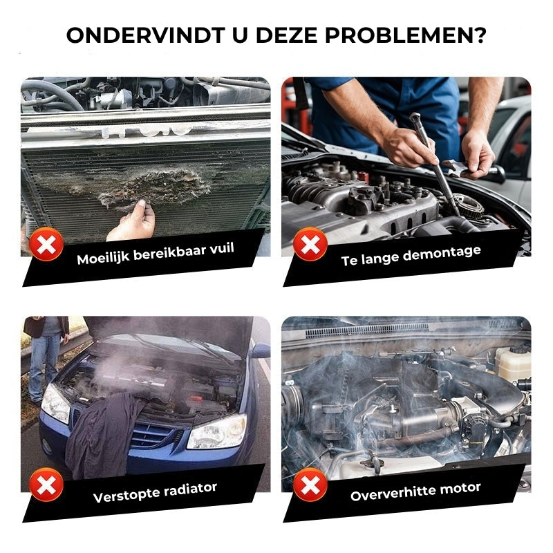 Efficiënt Autoreinigingsgereedschap - Radiatorreiniging