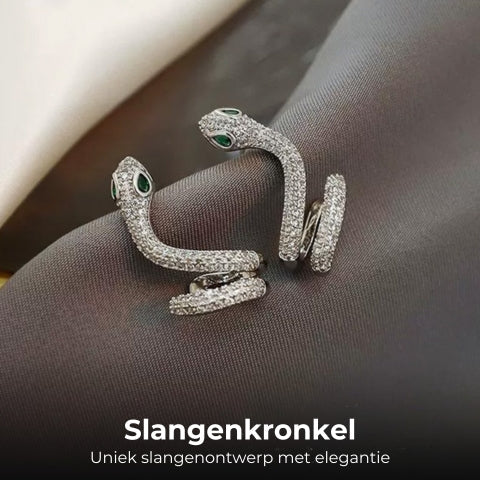 Oorclip Oorbellen - Slang Design