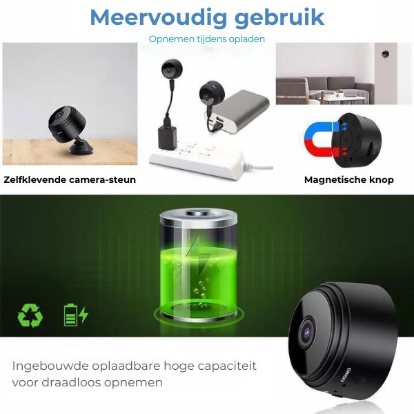 Magnetische Minicamera 1080p