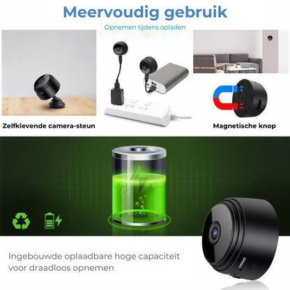 Magnetische Minicamera 1080p