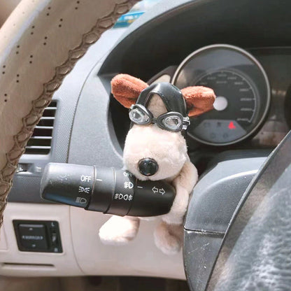 Schattige Decoratiehond Auto