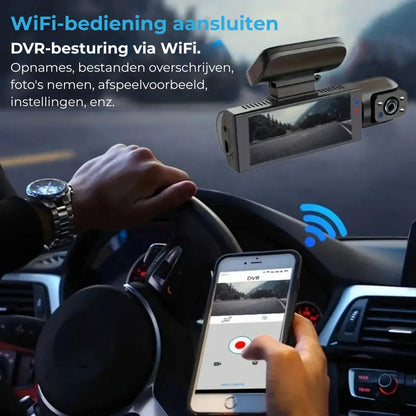 M8 Dual Lens Dashcam - 1080P HD - WiFi