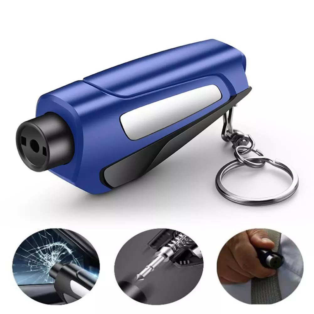 3-in-1 Autoveiligheid Kit Sleutelhanger