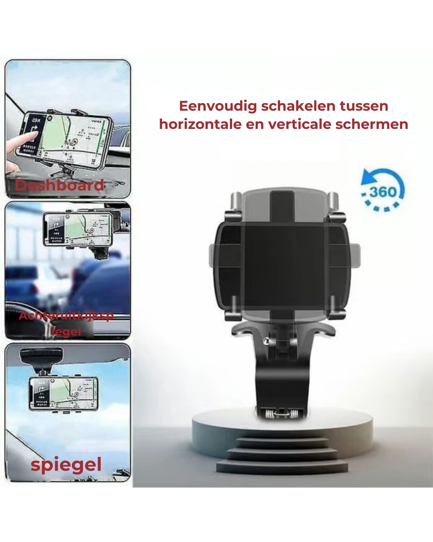 Autodashboard Roterende Telefoonhouder