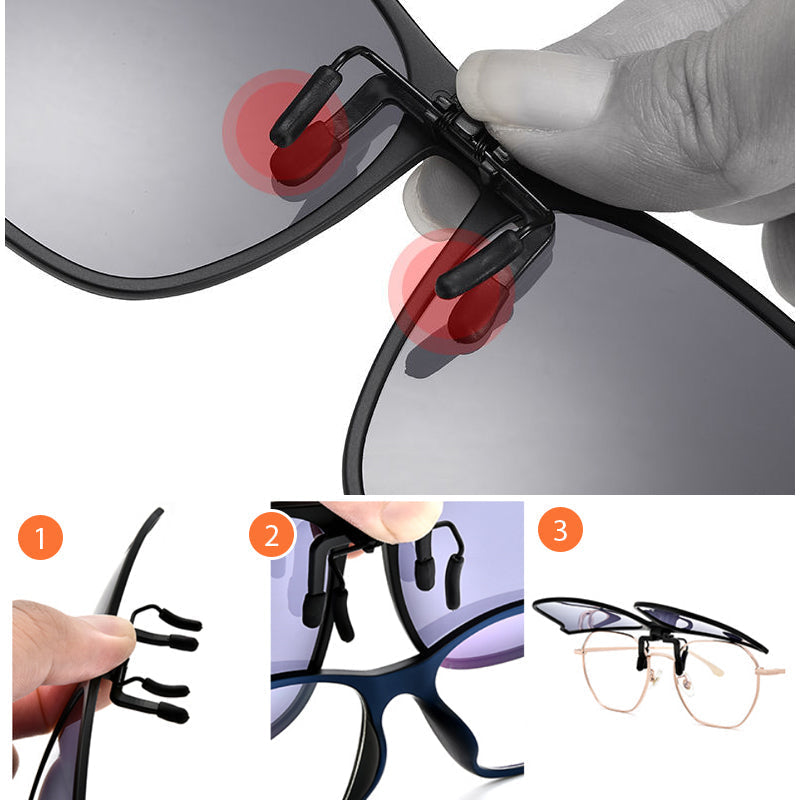 Zonnebril Brilclip