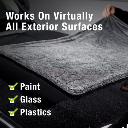 Mega drying towel - No wringing, no second passes