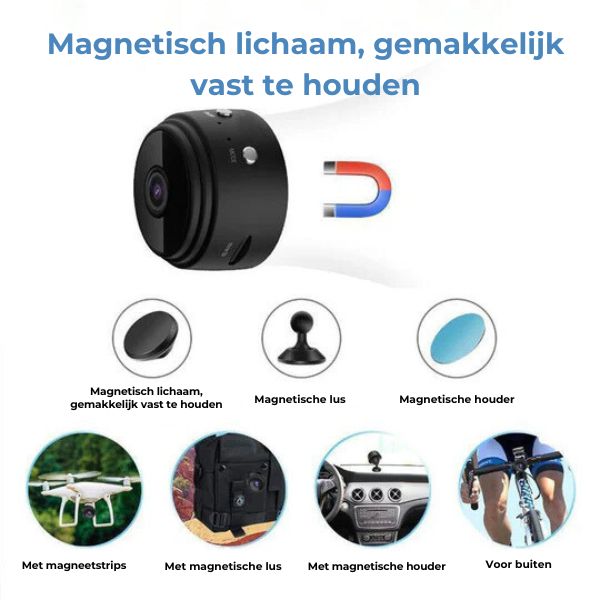 Magnetische Minicamera 1080p