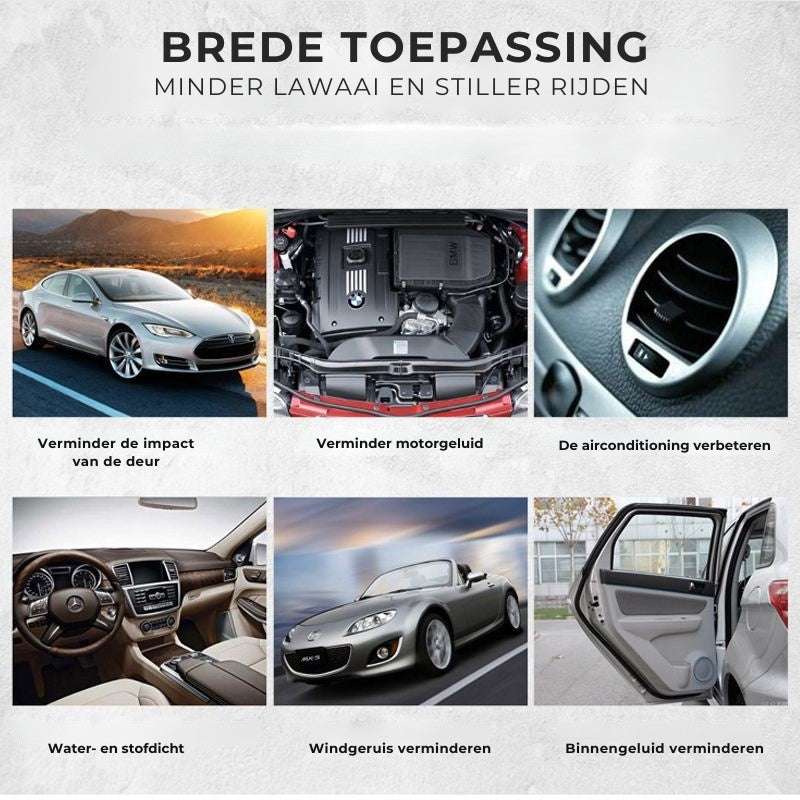 AutoSeal - Afdichtstrips Autodeur Geluidsisolatie