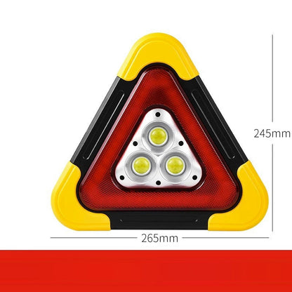 WEIQUEEN LED Multifunktionelle solarbetriebene Dreibein-Warnleuchte für Autos