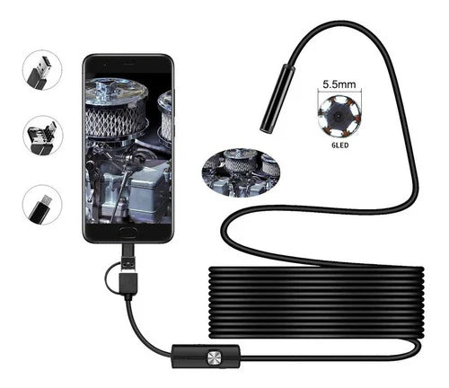 Halfharde endoscoopcamera - Wifi, Autofocus