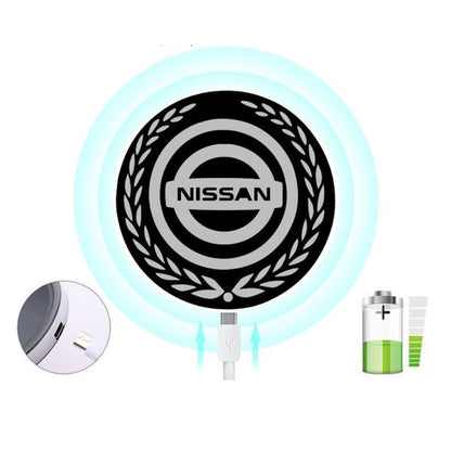 Rechargeable LED Car Logo – Neon Light Effect