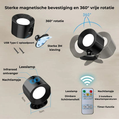360° LED Wandlamp (Set van 2 stuks)
