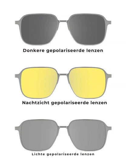 3-in-1 Gepolariseerde Zonnebril