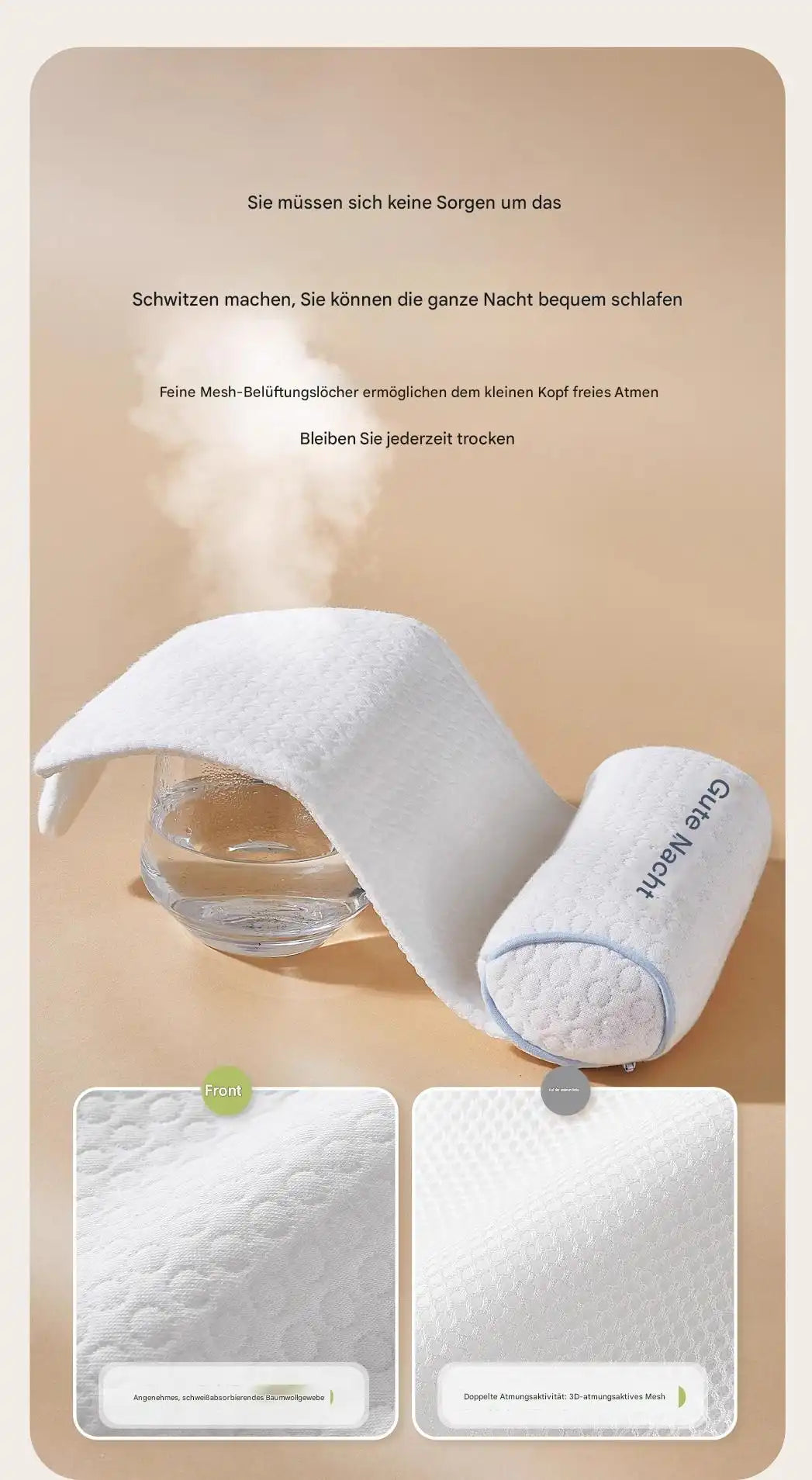 Baby-Kopfkissen für die ideale Kopfform