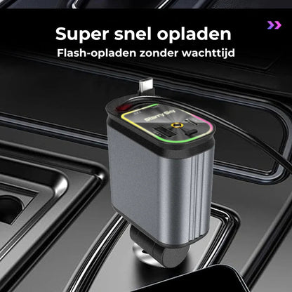 Auto-Ladegerät mit ausziehbarem Kabel