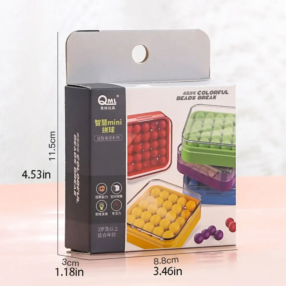 WEIQUEEN Game IQ Games Focus Gifts Kids Plastic Intelligence Magic Box Beads Board Game Montessori Toys Children Puzzle Box Game