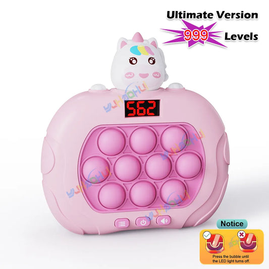 999 Level Electronic Pop Push Quick Push Game Console with LED Display - MEACAOFG