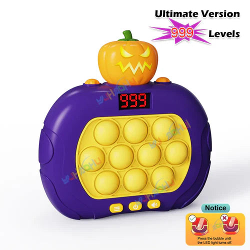 999 Level Electronic Pop Push Quick Push Game Console with LED Display - MEACAOFG