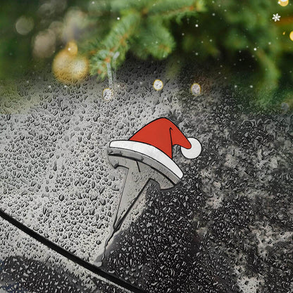 WEIQUEEN™ Autodeko mit lustigem Santahut-Motiv für die Weihnachtszeit