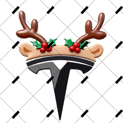 WEIQUEEN™ Autodeko mit lustigem Santahut-Motiv für die Weihnachtszeit