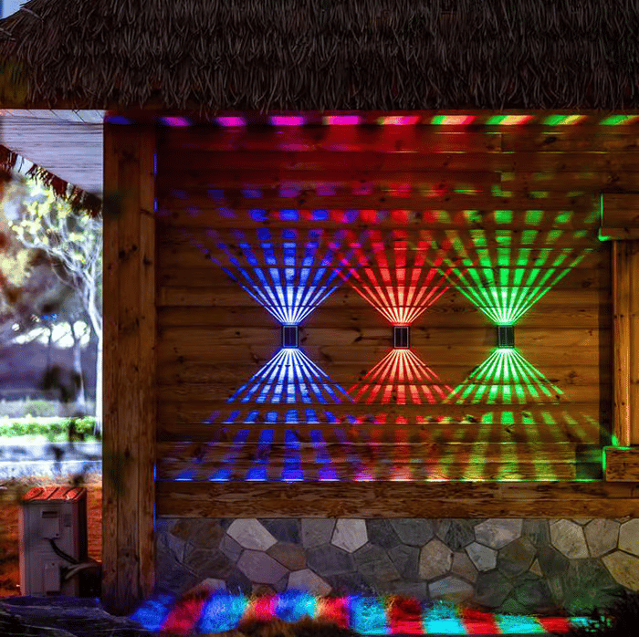 ☀️ LED solar wandlampen voor buiten, waterdicht
