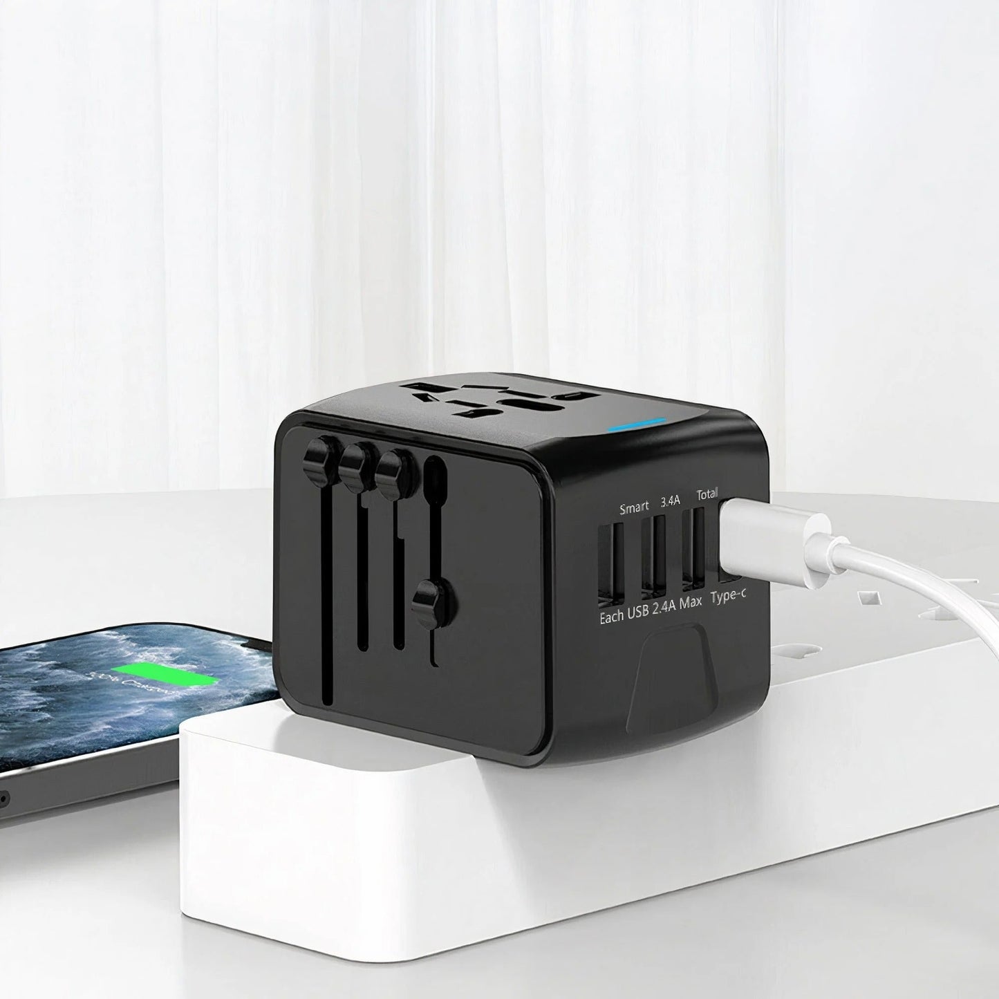 Alles-in-één Reislader Adapter