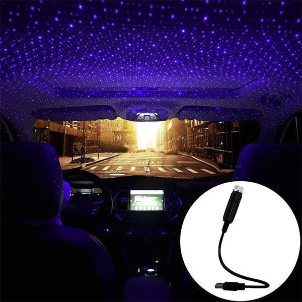 USB Projectielampje Auto Sfeerverlichting