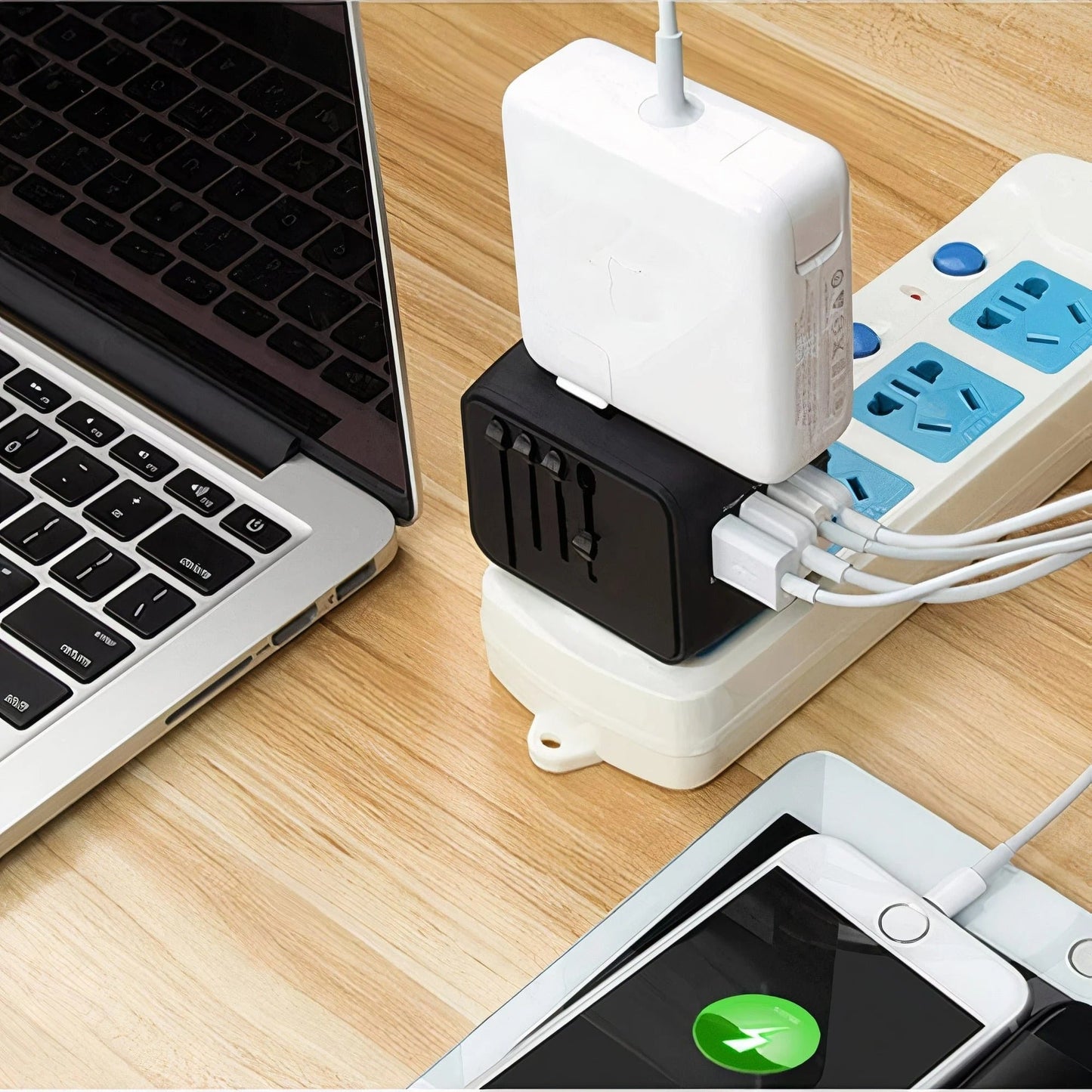 Alles-in-één Reislader Adapter