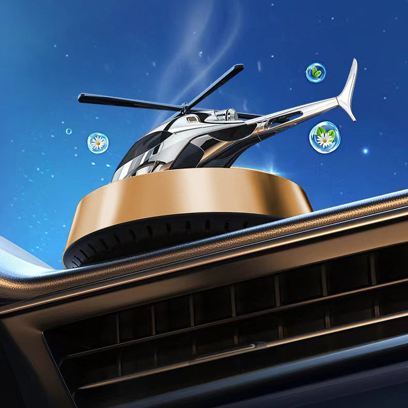 JetAroma Car Freshener – Solar-Powered Spinning Fragrance Plane
