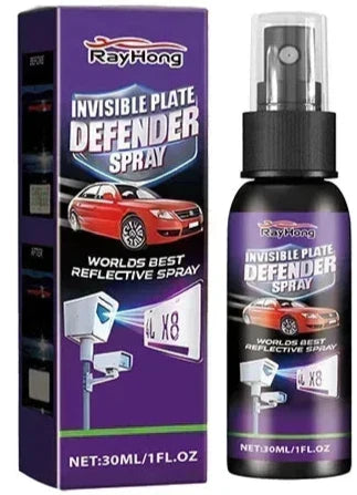 Reflecterende spray voor kentekenplaat